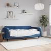 VidaXL Lit de jour avec matelas bleu 100x200 cm velours 3197045