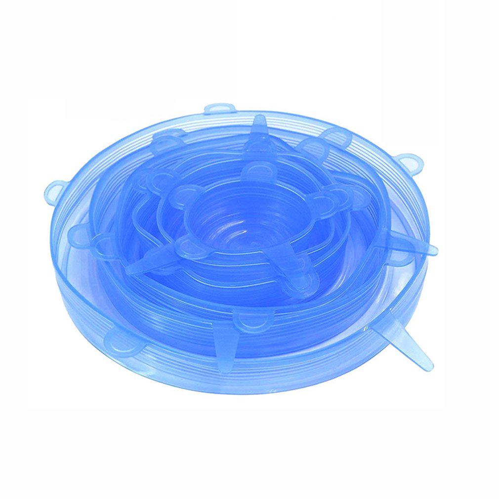 Buy Lids 6 Pcs Useful Silicone Stretch Preserve Pot Bowl Lid Keeping