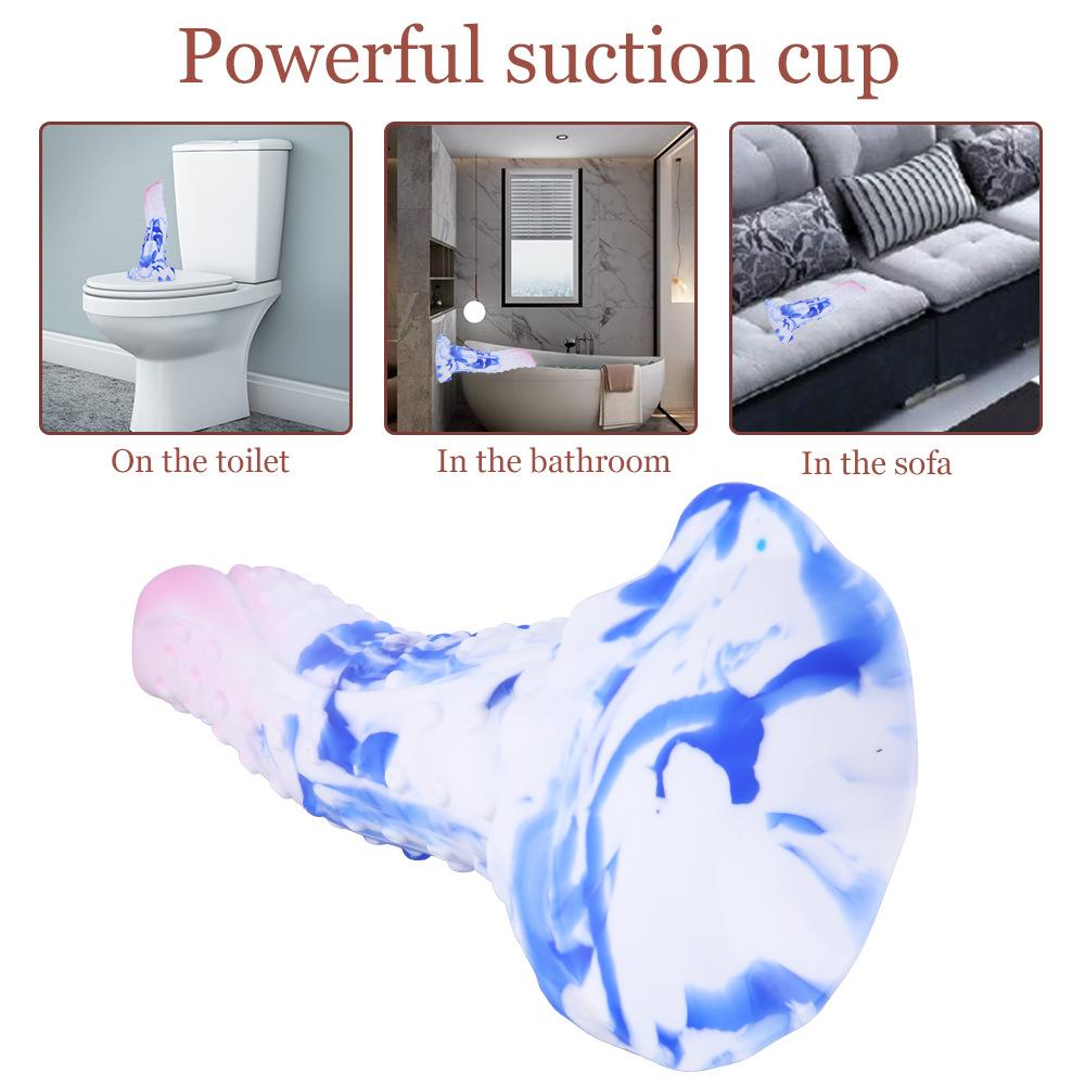 Woman Liquid Silicone Eggless Penis Butt Plug SM Couples Sex Adult Products