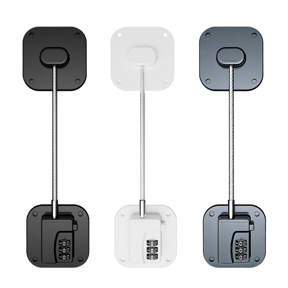 Double Lock Drawer Lock Heavy Duty Child Safety Lock Safety Buckle Cabinet Lock Closets
