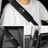 Heart Embroidered Car Seat Belt Shoulder Pads 1/2PCS Soft Breathable Non-slip for Daily Driving Short Trip