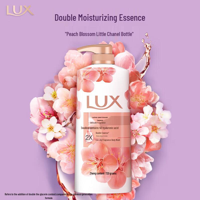 LUX Radiant Peach Blossom Shower Milk Duo Pack