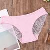 Women's Sexy Lace Panties Seamless Cotton Breathable Briefs Girls Transparent Underpants Plus Size Brand Underwear