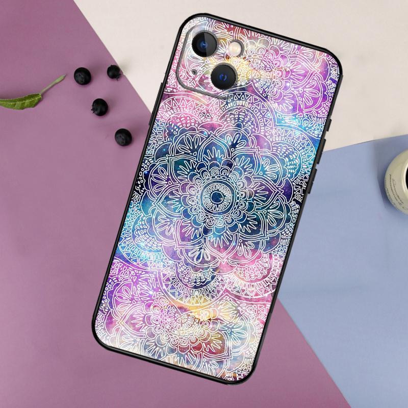 Indian Pattern Mandala Case For iPhone 16 15 14 13 12 11 Pro Max Plus X XS Max XR 7 8 Cover Accessories