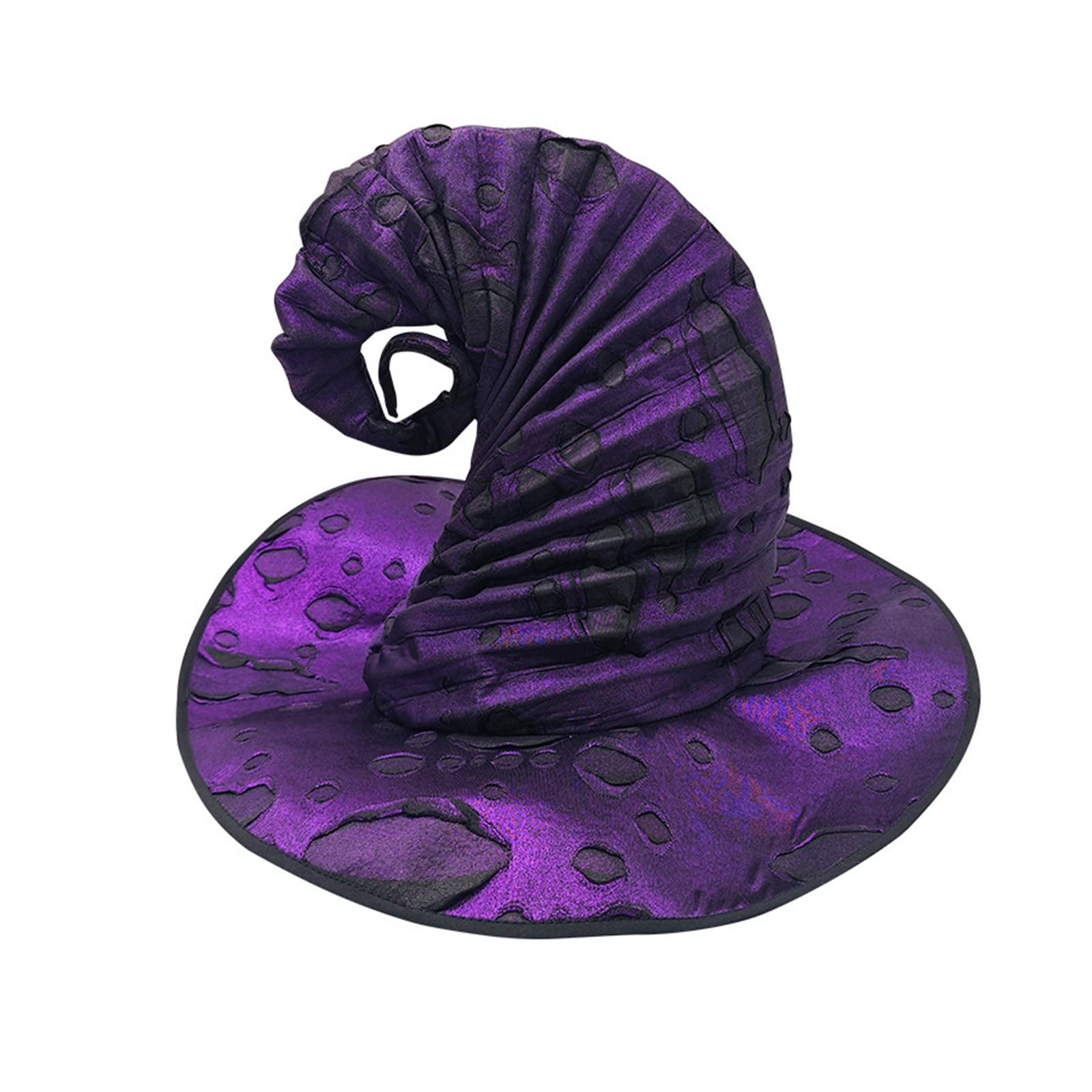 

Костюмы для Хэллоуинской вечеринки - Шляпы ведьм, Таинственные украшения, Шляпы ведьм для украшений на Хэллоуин One Size фиолетовый