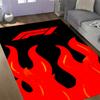 Tappeti Antiscivolo a Tema Icone di Velocità Formula 1 - Decorazioni per la Casa in Poliestere, Adatti per Camere da Letto, Soggiorni, Ingressi, Studi e Decorazioni
