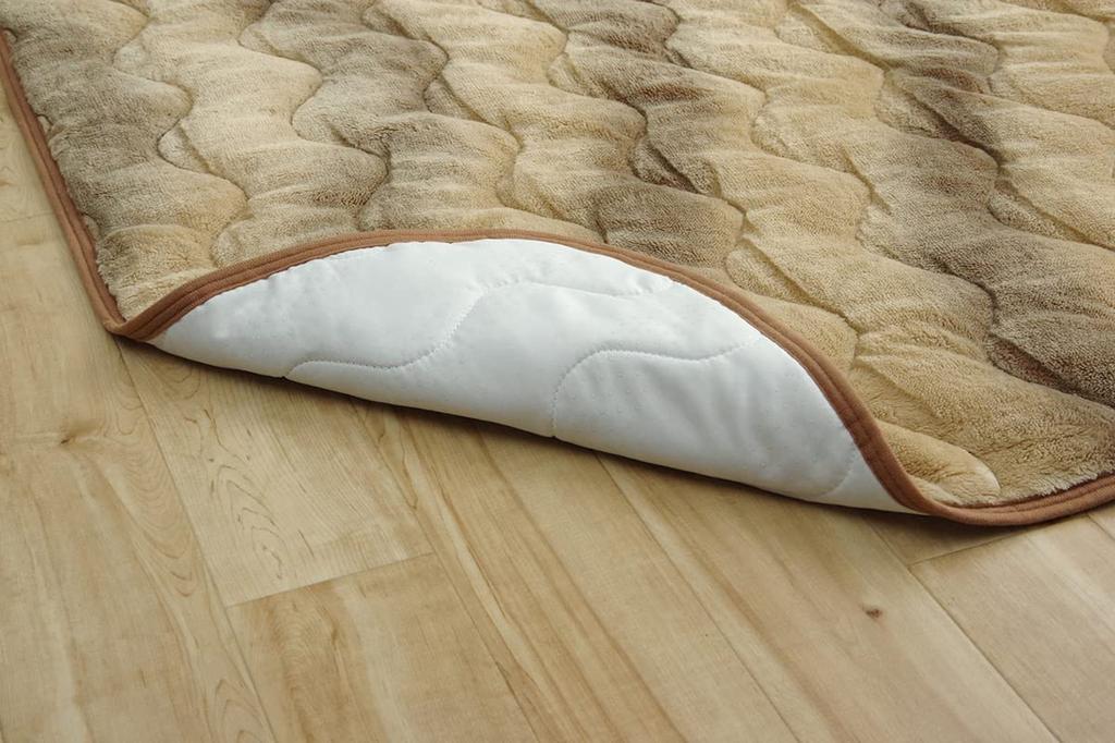 IKEHIKO Peria Bedding Pad, Approx. 140 x 200 cm, Double, Brown, Heat Retention, Smooth, Volume, #1595919