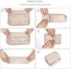 7-piece Set Travel Bag Organizer Clothes Luggage Travel Organizer Blanket Shoes Organizers Bag Suitcase Pouch Packing Cubes