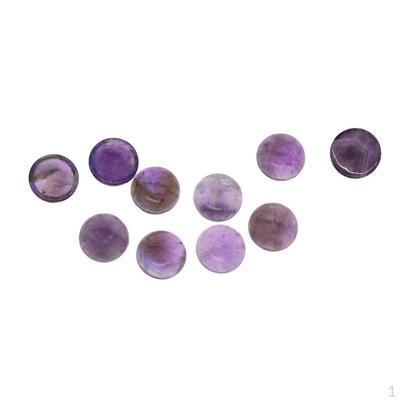 10 Pièces 12mm Cabochons Ronds Perles Pierres Semi-précieuses Cristal de Quartz Charms artisanat pour Bijoux