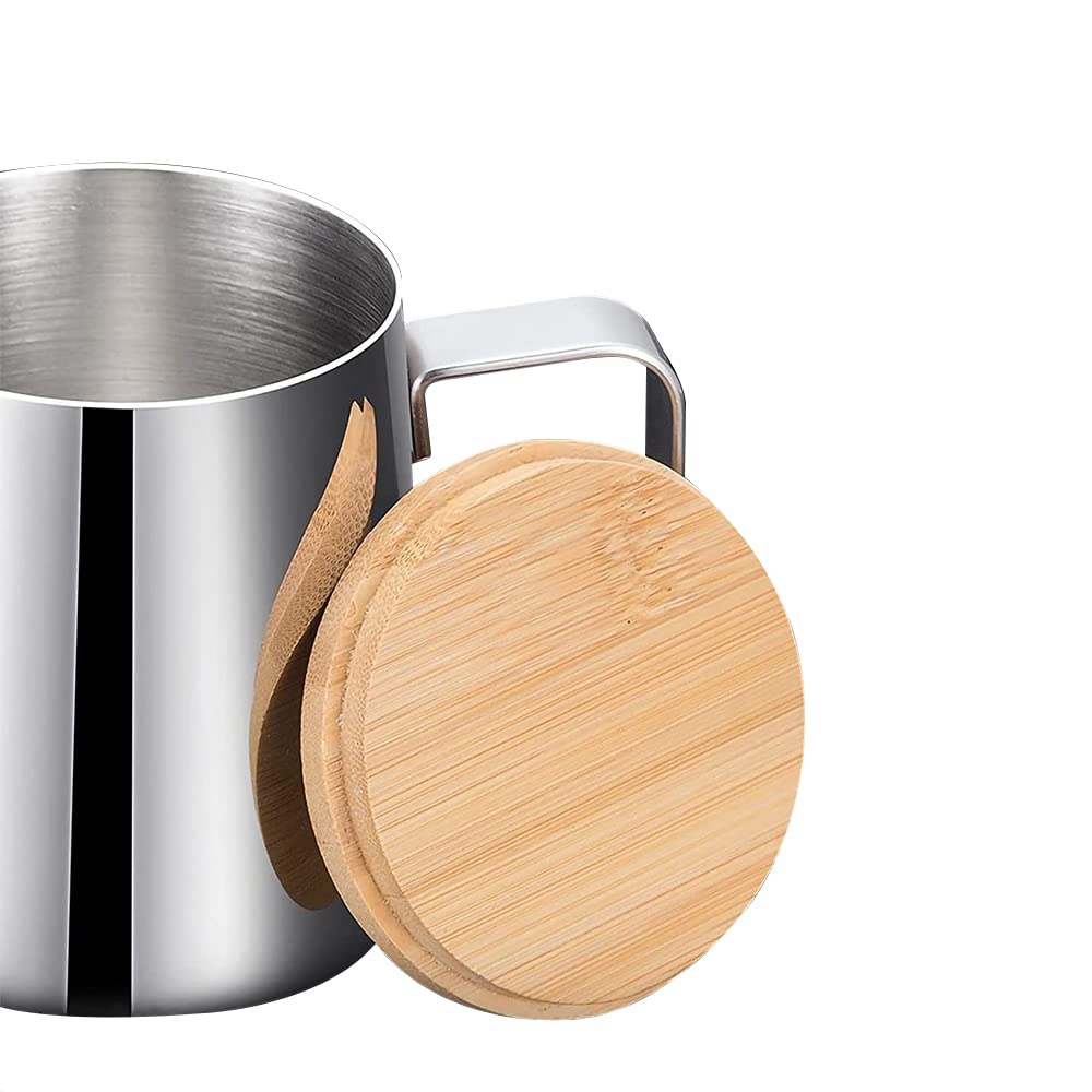 Coffee Pot, Drip Pot, Stainless Steel Coffee Kettle with Lid (250ml) and Box