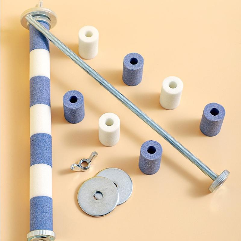 Suction Cup Bird Perch Quartz Sand Trimming Paws Triple Powerful Suction Cups Ideal Bird Window Perch for Any Smooth Surface