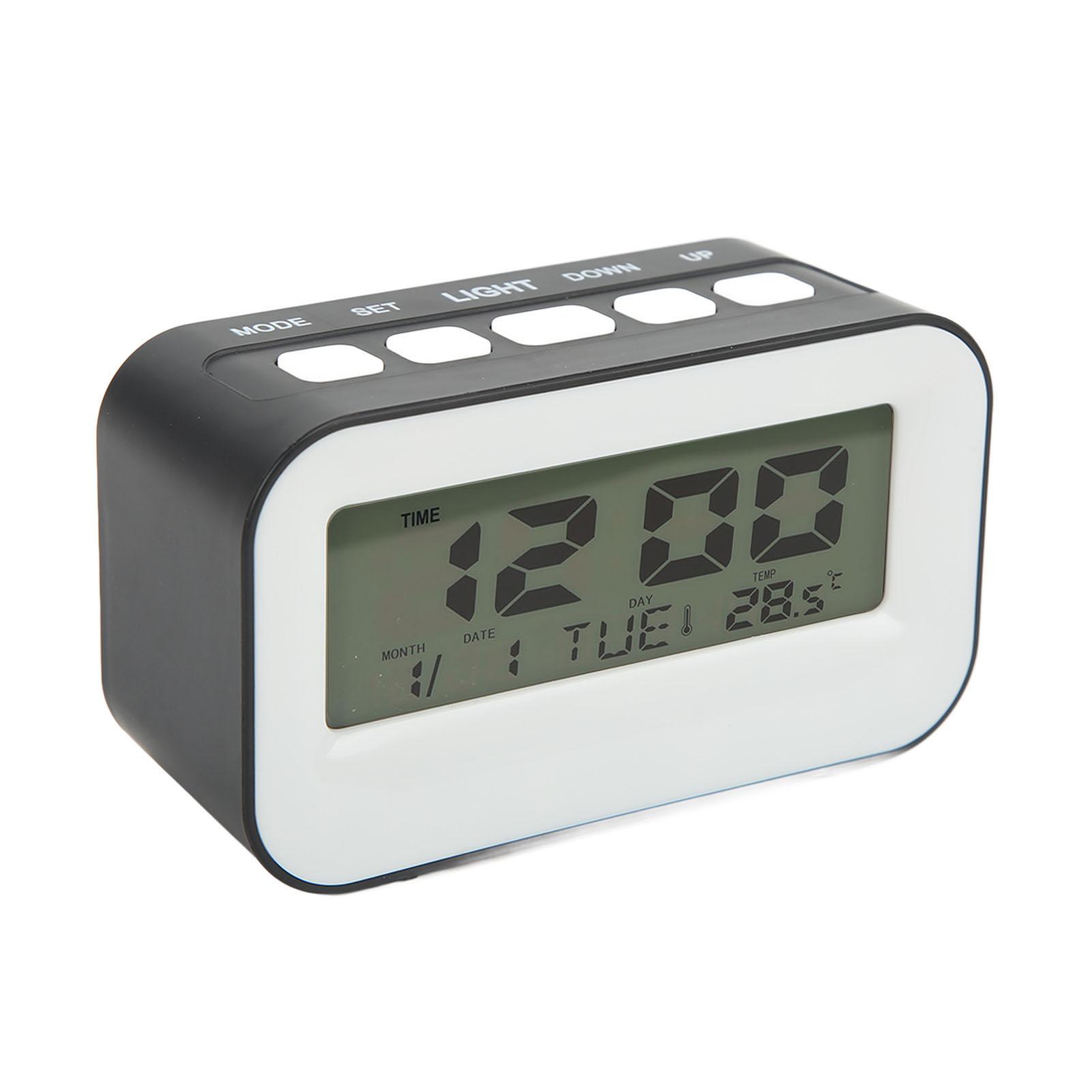 LCD Kids Alarm Clock Backlight Birthday Reminder Musical Alarms Snooze Function Digital Alarm Clock for Bedroom School