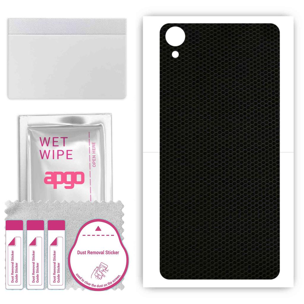 apgo Protective Skin Sticker for the back compatible with Sony Xperia XA Ultra, Wrap Film, Foil, Vinyl - Pattern Matrix