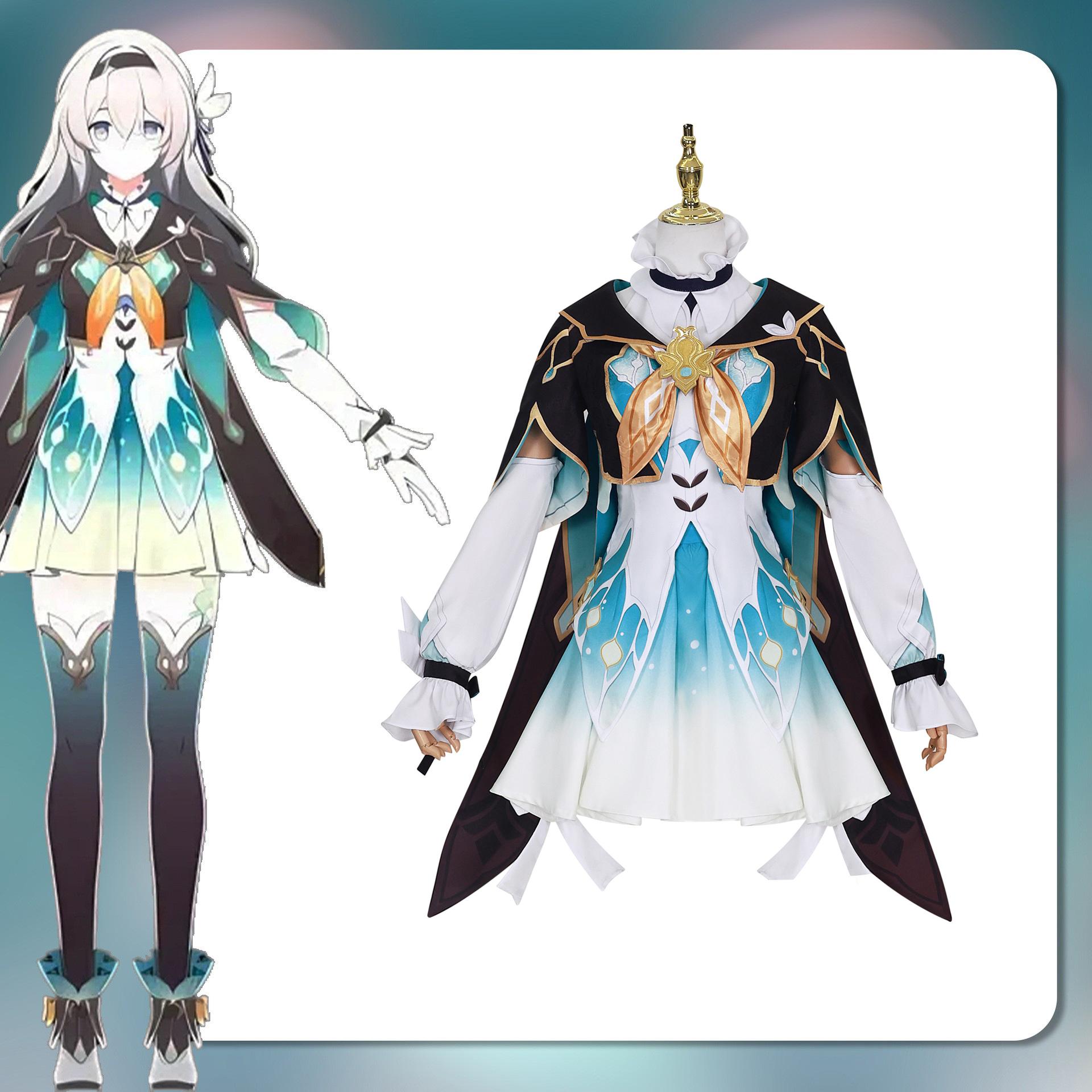 

Firefly Cosplay Costume Honkai Star Rail Carnival Uniform Wig Аніме Хеллоуїн Костюми Чоловіки Ігрові персонажі Одяг XXXL-(Costume+Wig)