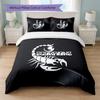 Scorpions Print 3Pcs Bedding Set Duvet Cover With Two Pillowcases Soft Bed Linen For Household Bedroom