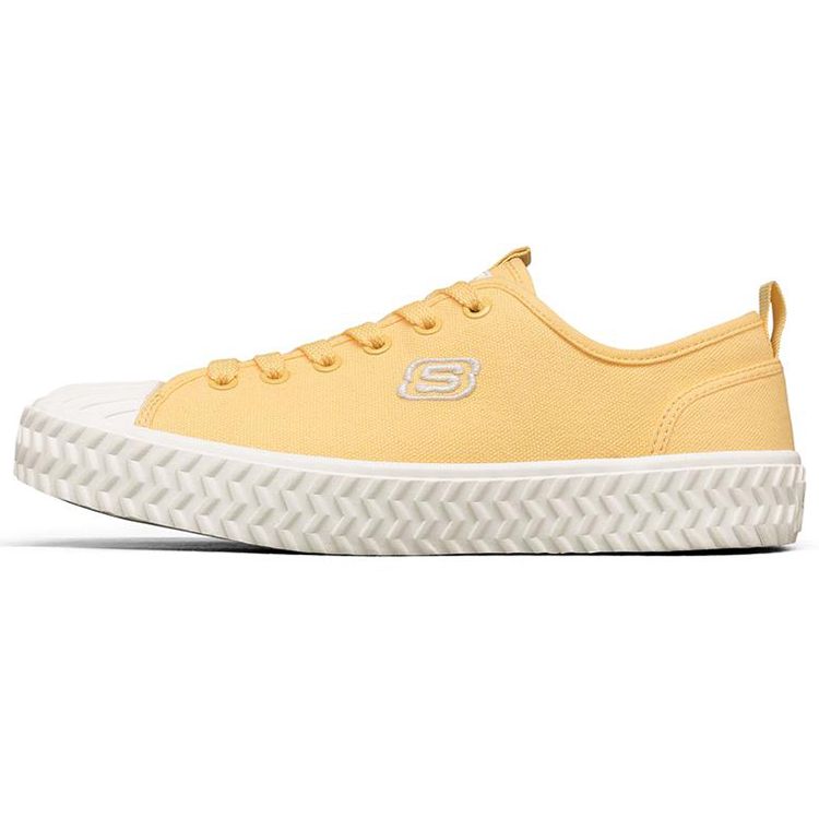 Skechers Street Trax Печенье Низкие Кеды для Скейтбординга Женские Кроссовки Ярко-Желтые 155126-YEL 36.5