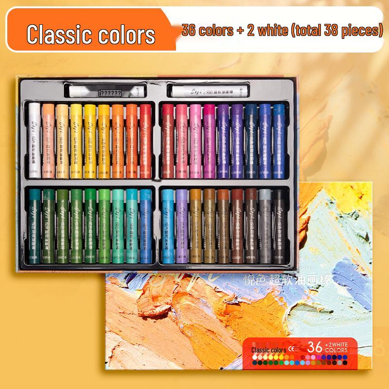 Kaba Bear 48 Farben Morandi Ölpastellkreiden für Grundschüler - Weiche, lebendige 3D-Kunst-Wachsmalstifte