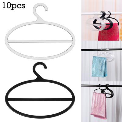 10PCS Space Saving Multi Purpose Closet Organizer Circle Shape Storage Racks Scarf Hanger Tie Clothes Rack