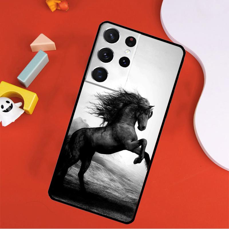 Domineering Cool Horse Phone Case For Samsung Galaxy S25 Ultra S9 S10 S20 S21 FE S22 S23 S24 Plus S24 Ultra Cover