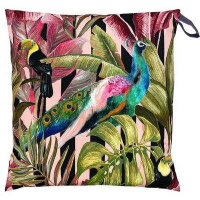 Toucan And Peacock Outdoor Cushion Cover