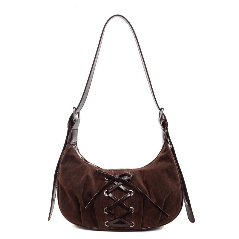 

Crossbody Bag, Bow Bag, Fashionable Shoulder Bag, Trendy Commuting Dumpling Bag кофейный