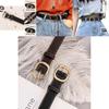 Trendy Simple Design Black And Brown Pu Belts For Women Ideal For Modern Fashion