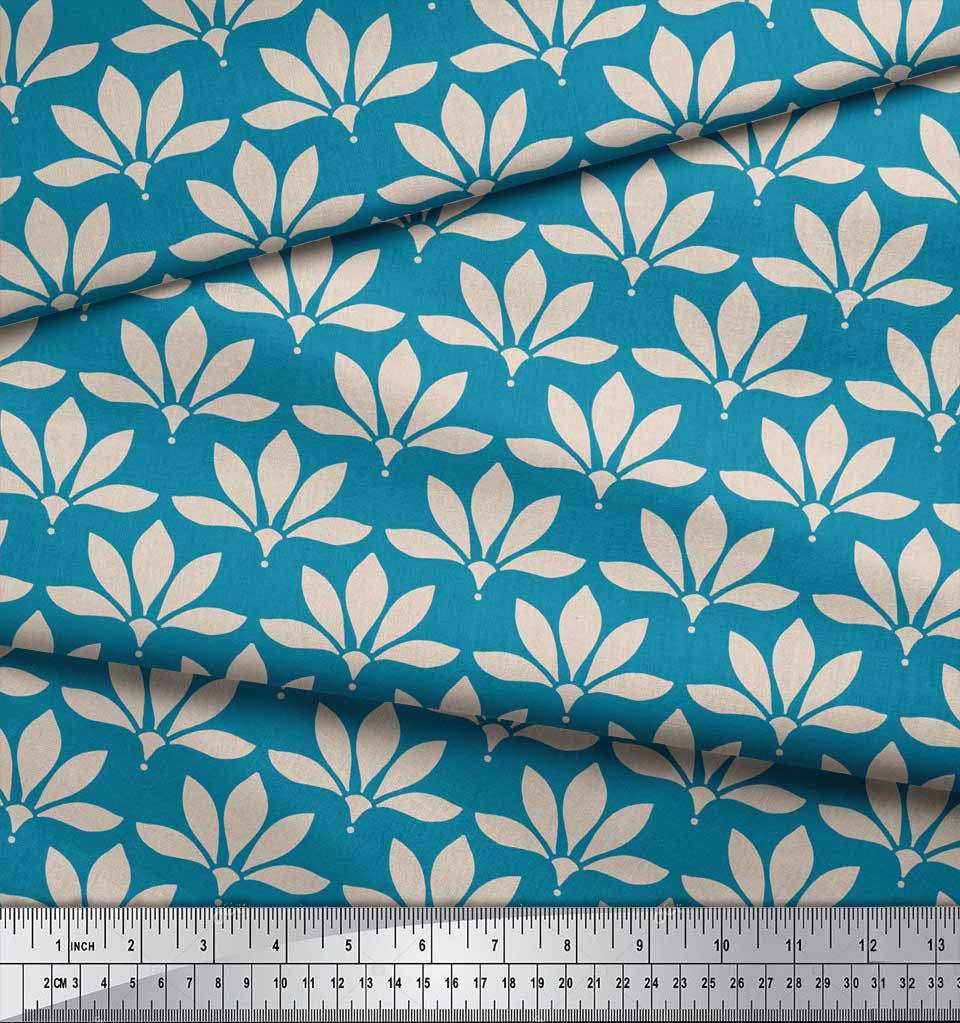 Soimoi Zelená japonská krepová saténová látka Umělecká květinová dekorační látka Tištěný metr 42 palců