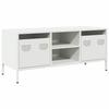 VidaXL TV Stand White 101.5x39x43.5 Cm Cold-rolled Steel, TV Stand, TV Buffet, Hi-fi Cabinet, TV Bench, Cabinet In 851303