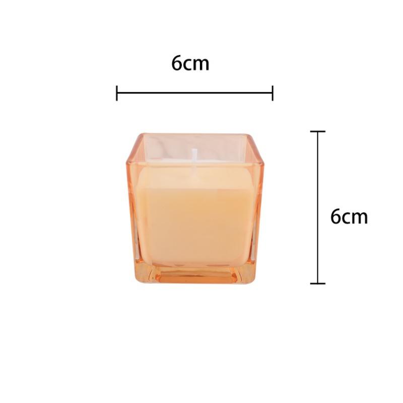 

Four-color Small Square Cup Scented Candle Soy Wax Candle Lamp Souvenir Home 85g