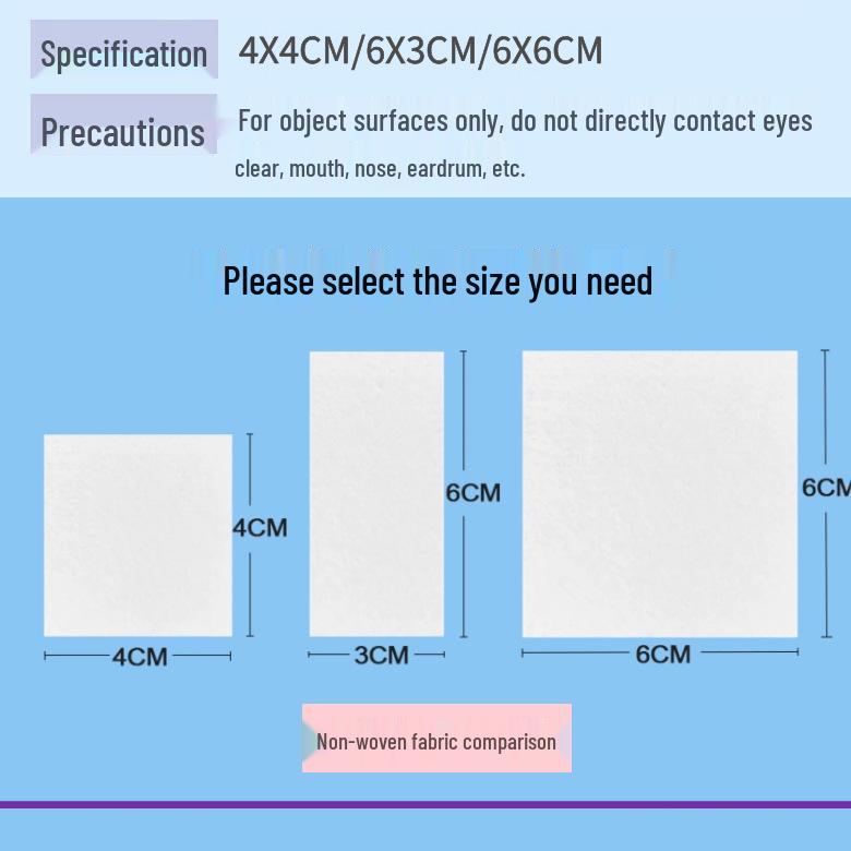 Disposable 75% Alcohol Cotton Pads for Cleaning Jewelry, Nail Art, and Mobile Screens