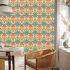 Baroque Damask Wallpaper Peach and Cream 50x1000