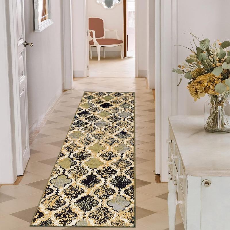 Ethnischer Stil Vintage Läuferteppich Bohème Stil Minimalistischer Schlafzimmerteppich Wohnzimmer Bodenmatte Nachttisch Sofakante Heimdekoration