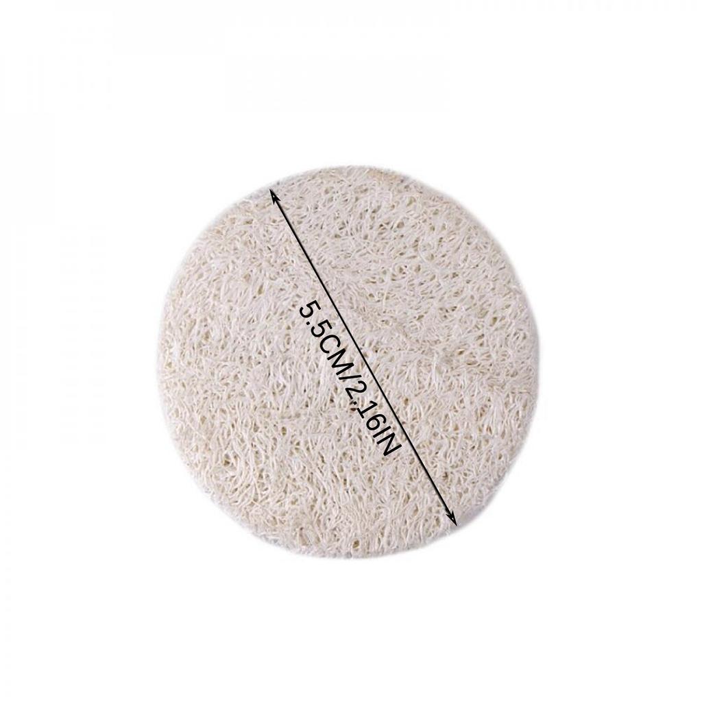 10Pcs Natural Luffa Facial Cleansing Loofah Scrub Wisp Sponge Pads Face and Body Exfoliating Skin Scrubber Peel Scrub Skin Care