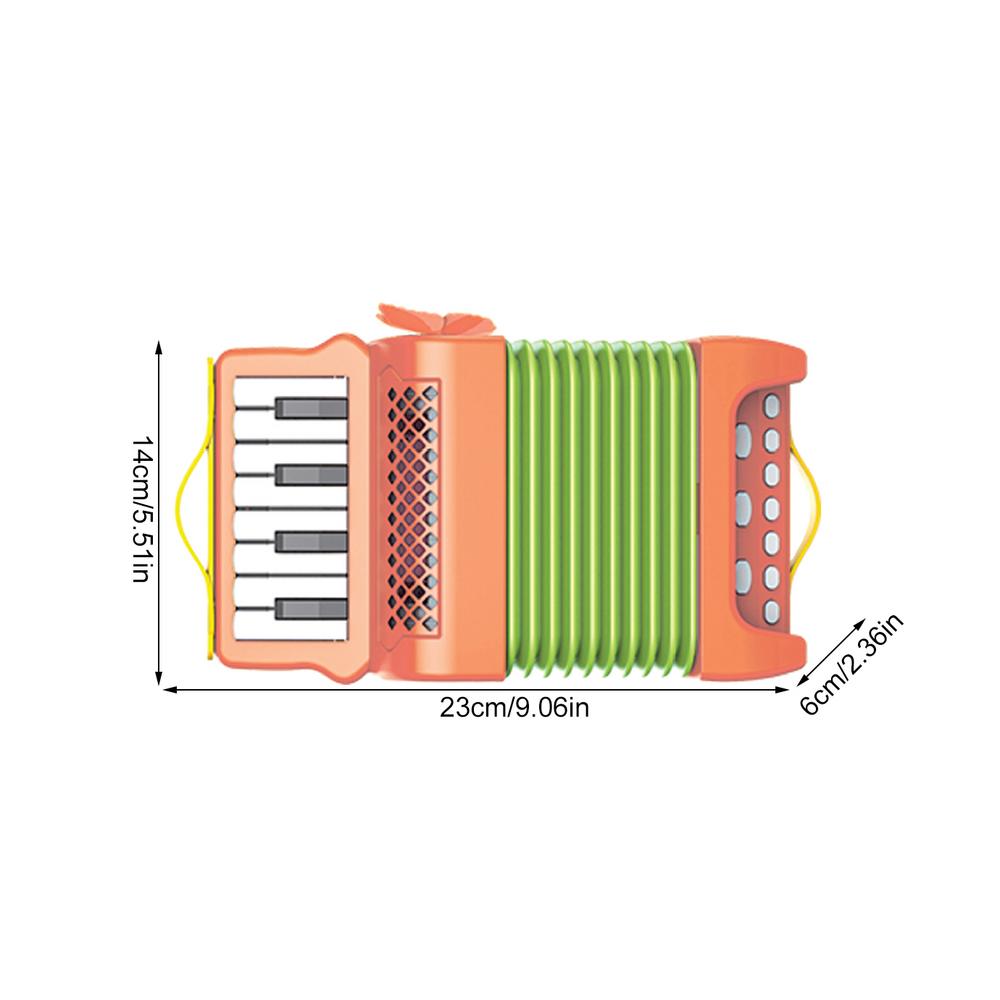 мультяшный детский аккордеон, миниатюрный игрушечный музыкальный инструмент, развивающий подарок для детей, малышей и начинающих.