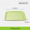 17-inch Round Melamine Non-slip Serving Tray