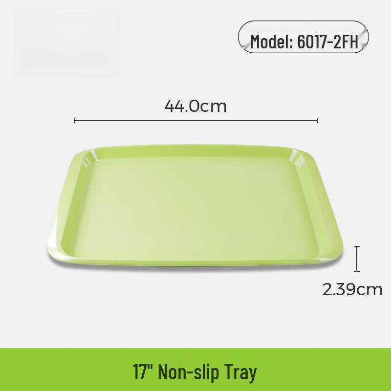17-inch Round Melamine Non-slip Serving Tray