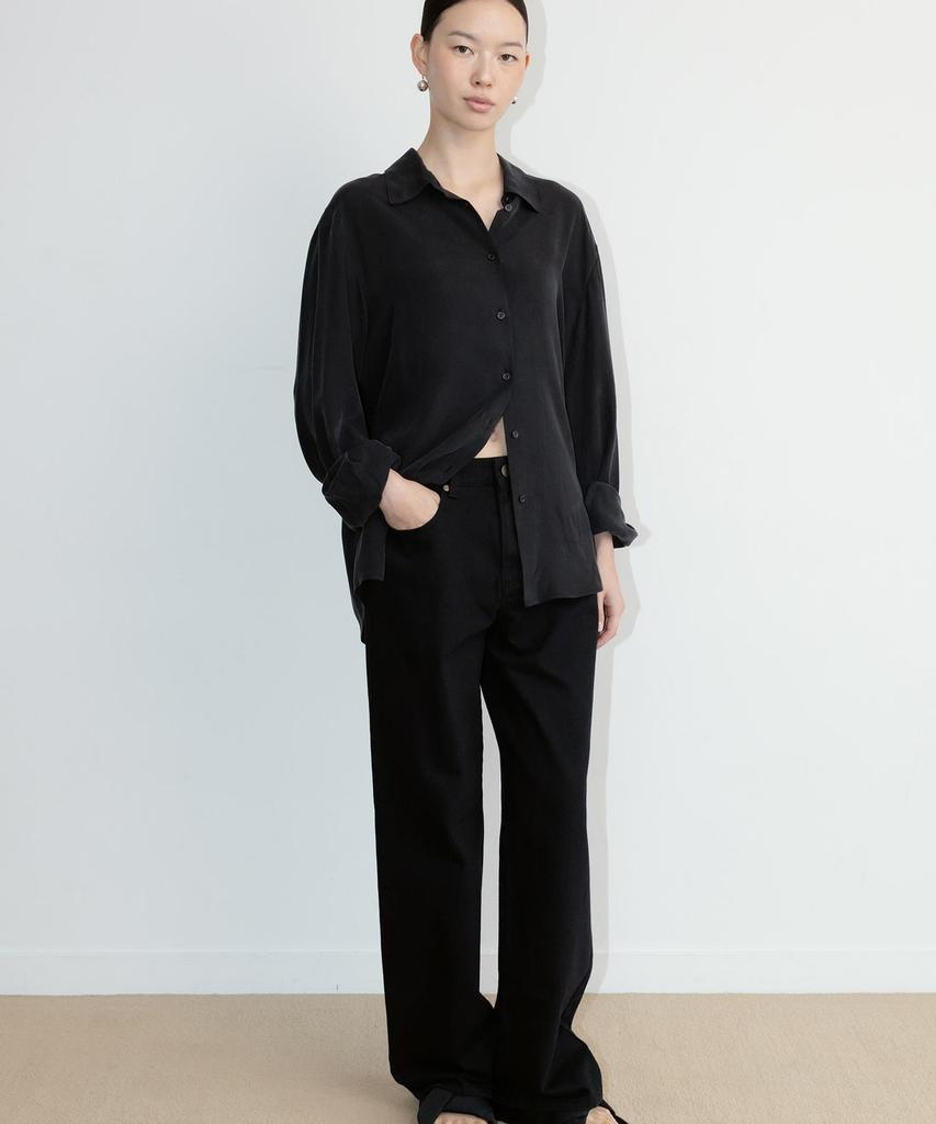 THE APERTURE [Unisex] 60S Straight Denim Pants Black (Ta6721U075)