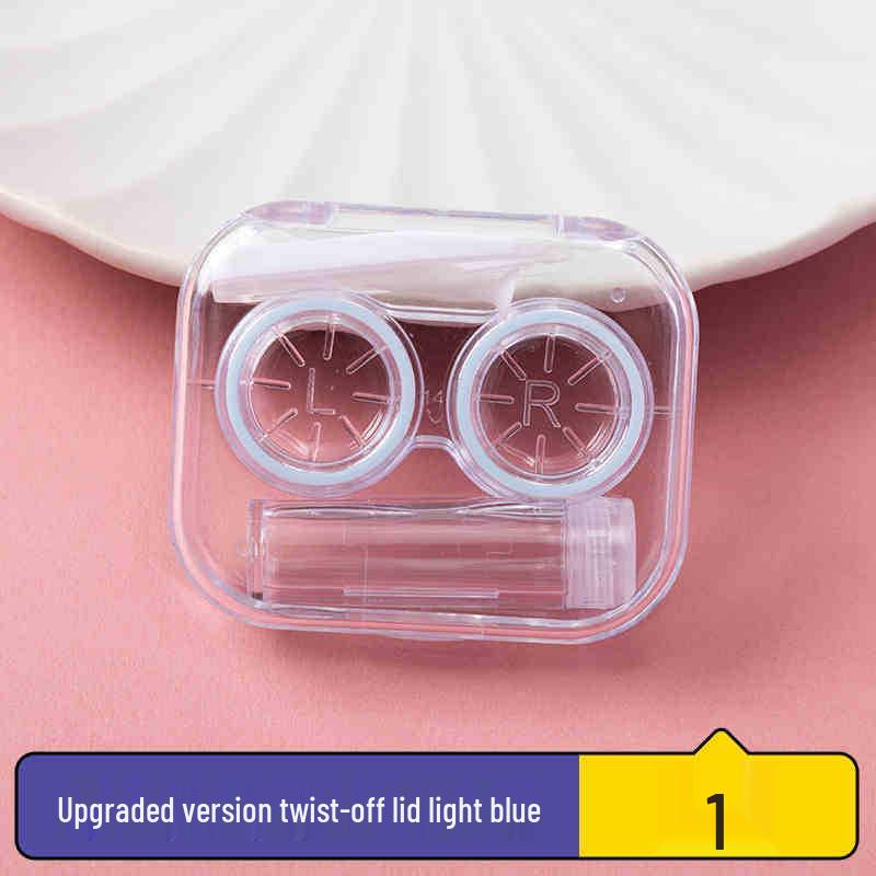 Portable Minimalist Contact Lens Case with Mirror