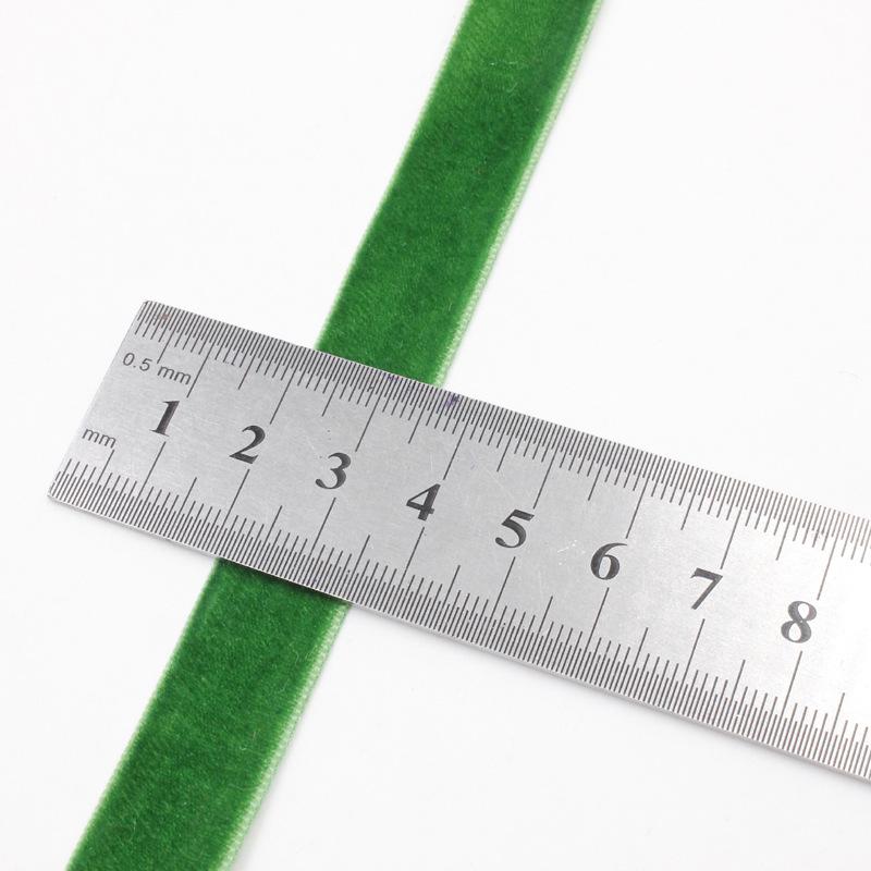 Small Size Packaging Multi-Colored Velvet Ribbon, Hair Accessories Diy Bow Decorative Flocking Webbing