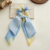 Summer New Style Tie-dye Chiffon Double-layer Ribbon Large Bow Hair Accessory for Women - Hair Tie with Butterfly Knot Hair Ring