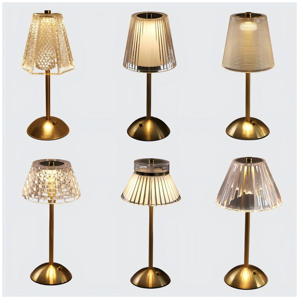 Modern Luxury Eco-Friendly Rechargeable Ambient LED Table Lamp