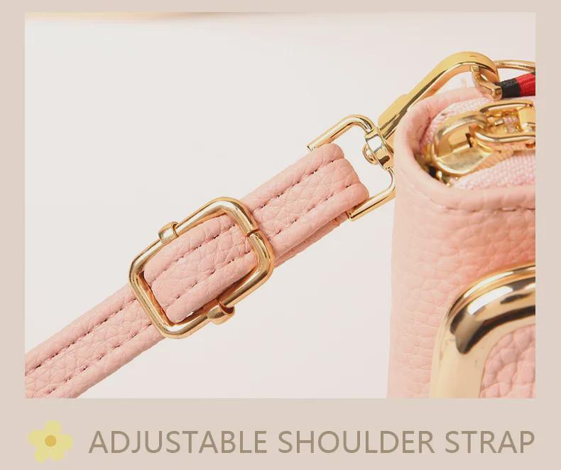 Damen 2024 Koreanischer Stil Litschi-Muster Bestickte Umhängetasche