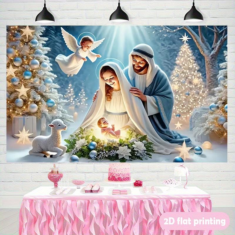 1Pcs Nordic Style Christmas Theme Decoration Background Winter Backdrop Decorations For Photo Studio Photo Booth Party