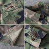Men Washed Camouflage Long Sleeve Shirt Casual Military Utility Workwear Tops Young Men Fashion Streetwear Breathable Daily Wear Outdoor Shirt