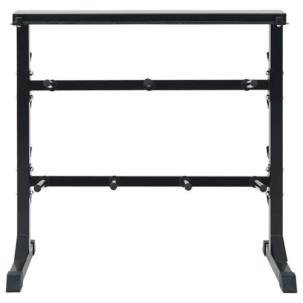 vidaXL Dumbbell Rack Black 99 x 45 x 95.5 cm