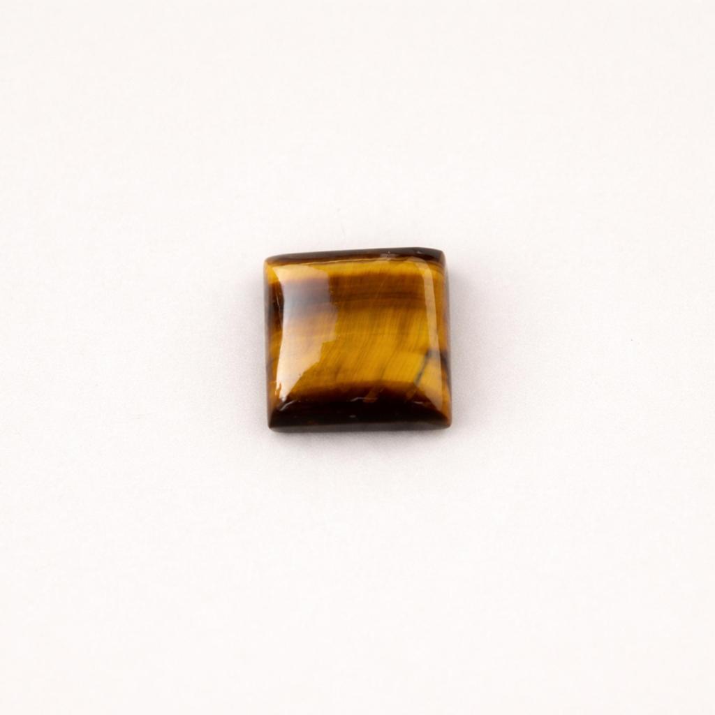 Tiger Eye Square Cabochons – Natural Tiger’s Eye Gemstone Cabs, Brown Gold Polished Cabochon Stones for Jewelry Making