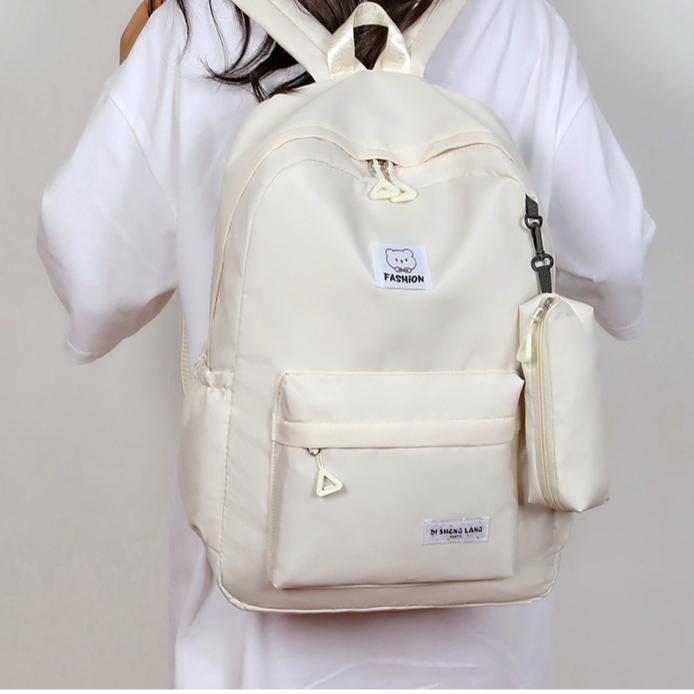 Simple Travel Large Capacity Backpack Girls Backpack Junior High School Junior High School Casual Backpack Middle School