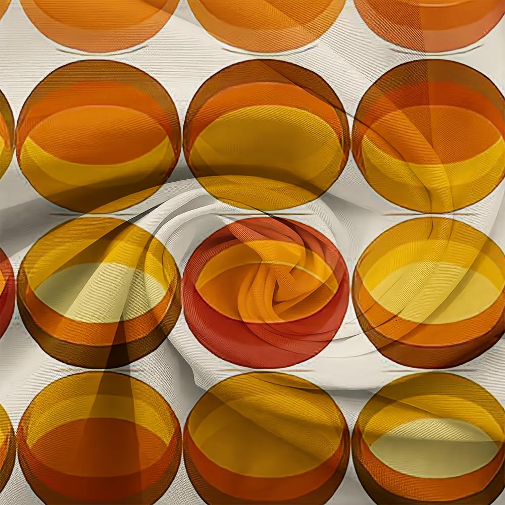 2 Pieces Mid-Century Modern Curta On Terracotta And Mustard Cream Background For Contemporary Decor