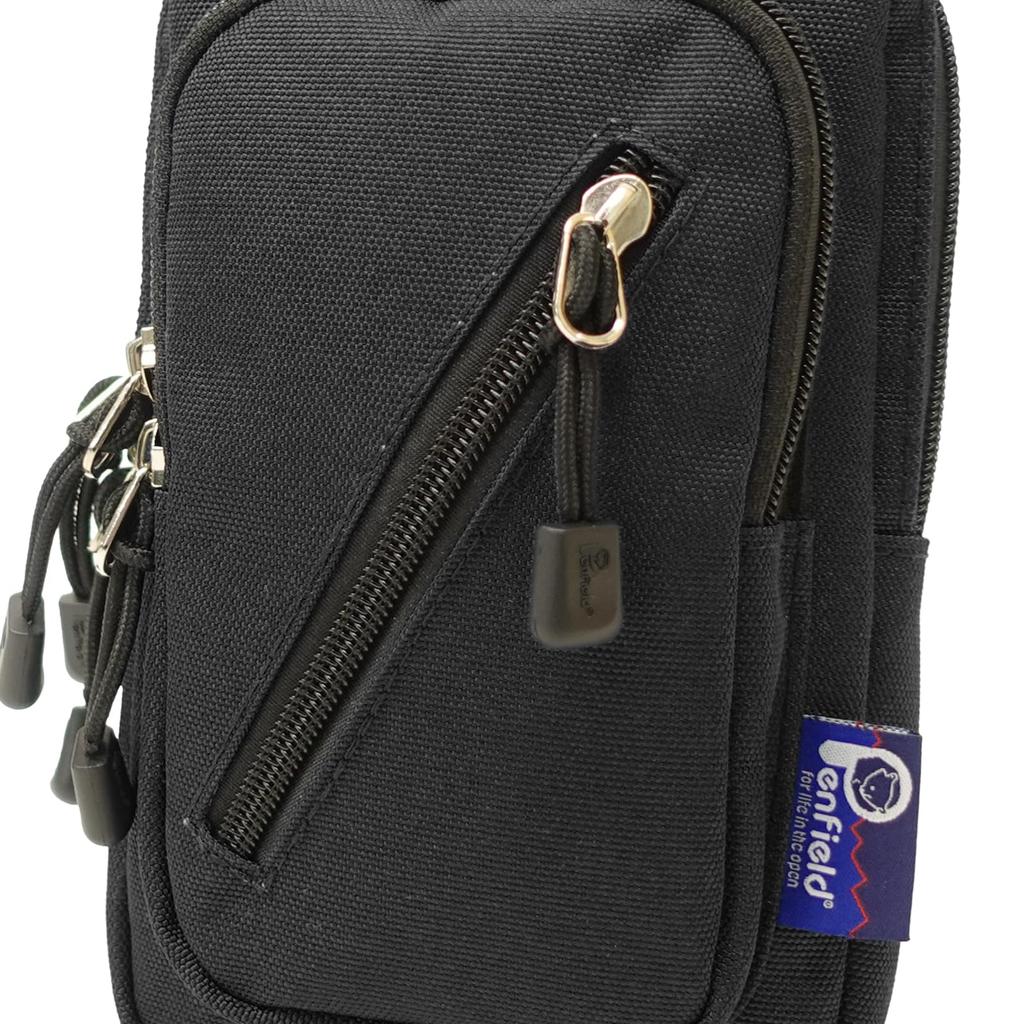 Penfield Pouch with Shoulder Smartphone Multiple Large Black 2 2-Way Strap, Storage, Pockets, Capacity,