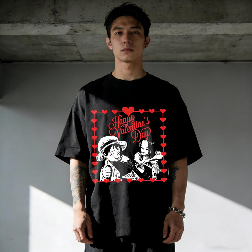 One Piece Boa Hancock Print Cotton T-shirt Summer Anime Men Women 2026 Short-sleeved Retro Harajuku Y2K Streetwear Tee Tops